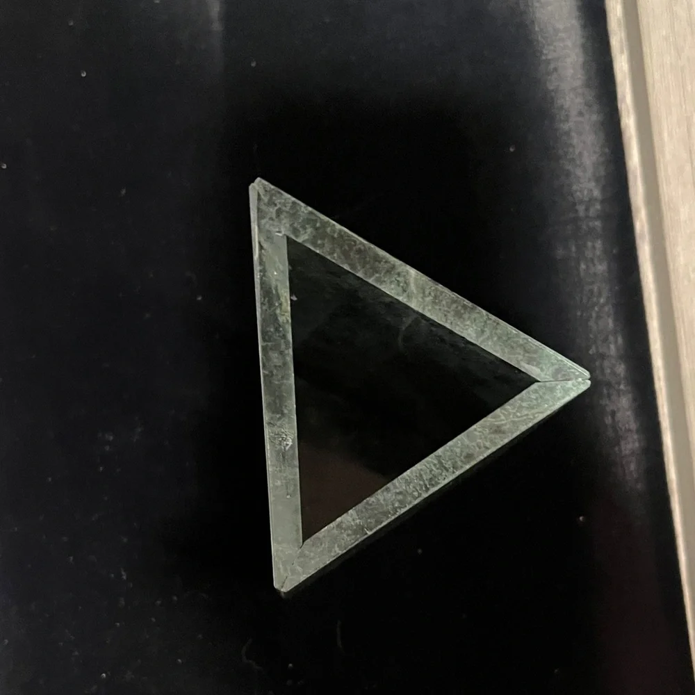 Green Marble Triangle Pencil/Pen Cup Holder New